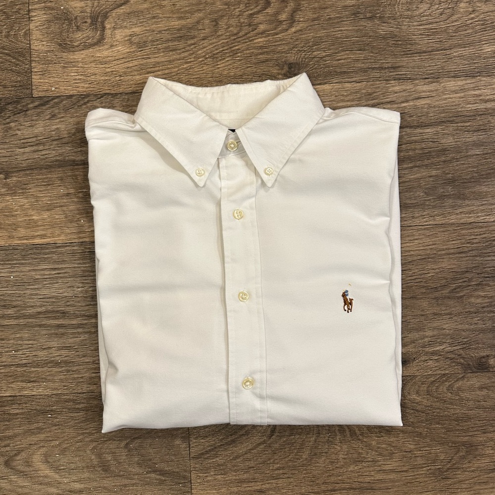 Ralph Lauren Shirt Men’s Extra Large XL 17.5 36/37 Classic Fit Button Down White